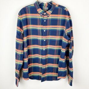 L.L. Bean Men's Signature Plaid Flannel Shirt, Slim Fit Size XL